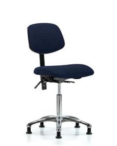GSS42136 | Fabric Chair Chrome Medium Bench Height with Seat
