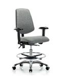 GSS42180 | Fabric Chair Chrome Medium Bench Height with Mediu