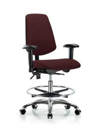 GSS42217 | Fabric Chair Chrome Medium Bench Height with Mediu