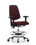 GSS42217 | Fabric Chair Chrome Medium Bench Height with Mediu