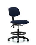 GSS42461 | Fabric Chair Medium Bench Height with Seat Tilt Bl