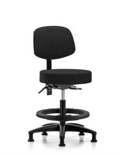 GSS42663 | Fabric Stool with Back Medium Bench Height with Bl