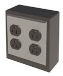 GSE633WS | Double Gang Electrical Pedestal Standard Outlets