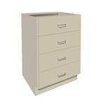 GSJTP122-24P | Stand. Base Cab 4 Drawer 24 W