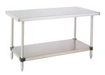 GSWT305FS | S.S. Work Table w Shelf 30 D 48 W