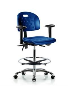 GSS46762 | Newport Industrial Polyurethane Chair Chrome High