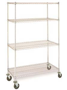 GSMSS2460 | Mob. Wire Shelving S.S. 24 D 60 W