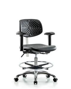 GSS46964 | Class 100 Polyurethane Clean Room Chair Medium Ben