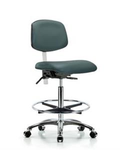 GSS43068 | Class 100 Vinyl Clean Room Chair High Bench Height