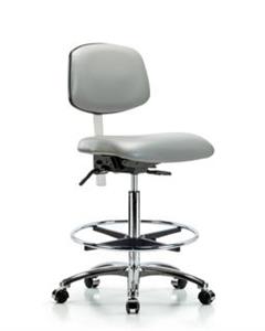 GSS43074 | Class 100 Vinyl Clean Room Chair High Bench Height