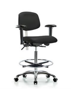 GSS43120 | Class 100 Vinyl Clean Room Chair High Bench Height