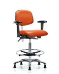 GSS43134 | Class 100 Vinyl Clean Room Chair High Bench Height