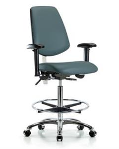 GSS43158 | Class 100 Vinyl Clean Room Chair High Bench Height