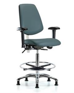 GSS43167 | Class 100 Vinyl Clean Room Chair High Bench Height