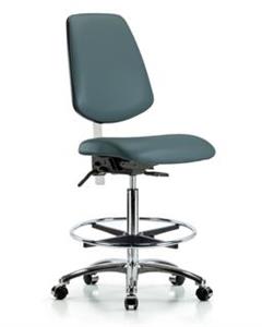 GSS43176 | Class 100 Vinyl Clean Room Chair High Bench Height