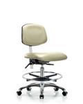 GSS43216 | Class 100 Vinyl Clean Room Chair Medium Bench Heig