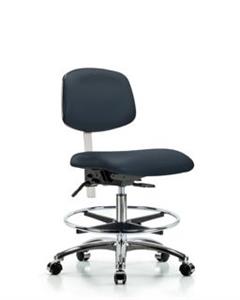 GSS43214 | Class 100 Vinyl Clean Room Chair Medium Bench Heig