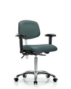 GSS43266 | Class 100 Vinyl Clean Room Chair Medium Bench Heig