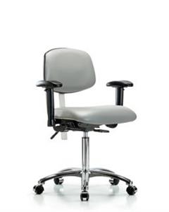 GSS43272 | Class 100 Vinyl Clean Room Chair Medium Bench Heig