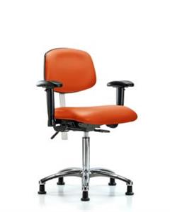 GSS43278 | Class 100 Vinyl Clean Room Chair Medium Bench Heig