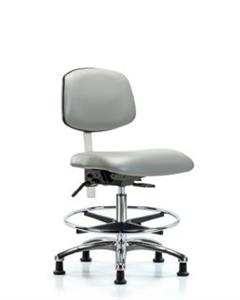 GSS43299 | Class 100 Vinyl Clean Room Chair Medium Bench Heig