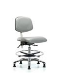 GSS43299 | Class 100 Vinyl Clean Room Chair Medium Bench Heig
