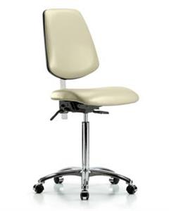 GSS43378 | Class 100 Vinyl Clean Room Chair Medium Bench Heig