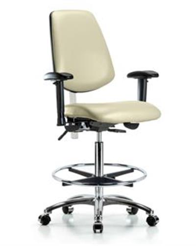 GSS43396 | Class 100 Vinyl Clean Room Chair Medium Bench Heig