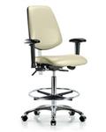 GSS43396 | Class 100 Vinyl Clean Room Chair Medium Bench Heig