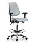 GSS43398 | Class 100 Vinyl Clean Room Chair Medium Bench Heig