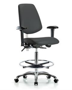 GSS43393 | Class 100 Vinyl Clean Room Chair Medium Bench Heig