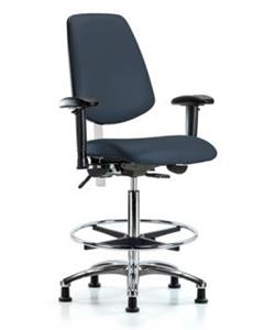 GSS43403 | Class 100 Vinyl Clean Room Chair Medium Bench Heig