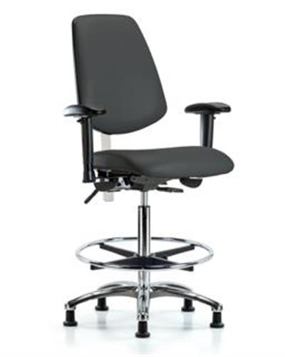 GSS43402 | Class 100 Vinyl Clean Room Chair Medium Bench Heig
