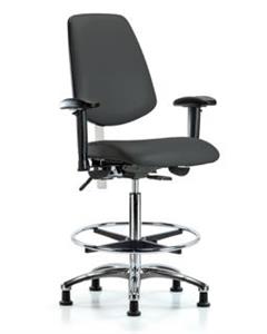 GSS43402 | Class 100 Vinyl Clean Room Chair Medium Bench Heig