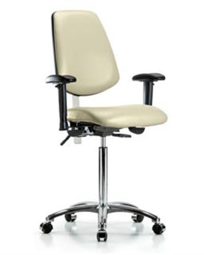 GSS43414 | Class 100 Vinyl Clean Room Chair Medium Bench Heig