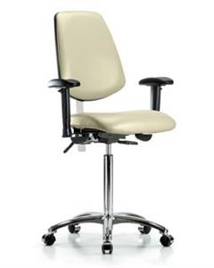 GSS43414 | Class 100 Vinyl Clean Room Chair Medium Bench Heig