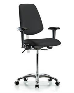 GSS43408 | Class 100 Vinyl Clean Room Chair Medium Bench Heig