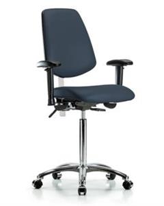 GSS43412 | Class 100 Vinyl Clean Room Chair Medium Bench Heig