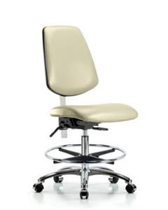 GSS43432 | Class 100 Vinyl Clean Room Chair Medium Bench Heig
