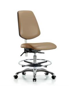 GSS43433 | Class 100 Vinyl Clean Room Chair Medium Bench Heig