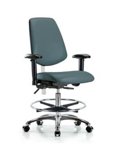 GSS43464 | Class 100 Vinyl Clean Room Chair Medium Bench Heig