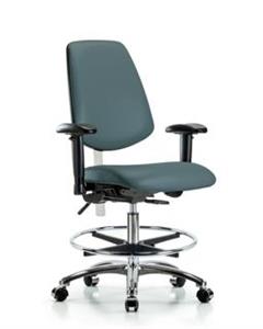 GSS43464 | Class 100 Vinyl Clean Room Chair Medium Bench Heig