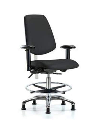 GSS43471 | Class 100 Vinyl Clean Room Chair Medium Bench Heig