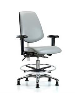 GSS43479 | Class 100 Vinyl Clean Room Chair Medium Bench Heig