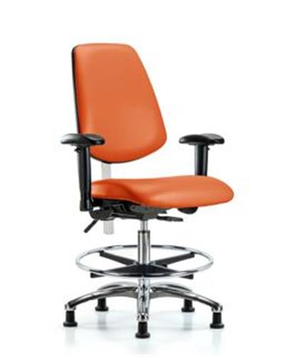 GSS43476 | Class 100 Vinyl Clean Room Chair Medium Bench Heig
