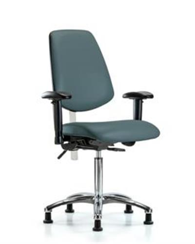 GSS43491 | Class 100 Vinyl Clean Room Chair Medium Bench Heig