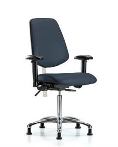 GSS43493 | Class 100 Vinyl Clean Room Chair Medium Bench Heig