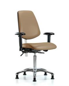 GSS43496 | Class 100 Vinyl Clean Room Chair Medium Bench Heig