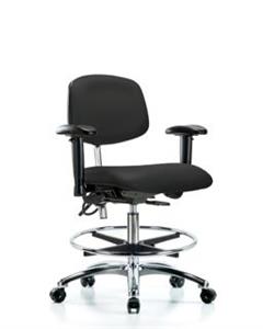 GSS43538 | Class 100 Vinyl Clean Room ESD Chair Medium Bench