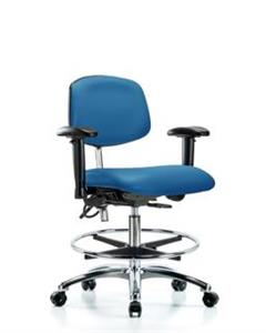 GSS43555 | Class 100 Vinyl Clean Room ESD Chair Medium Bench